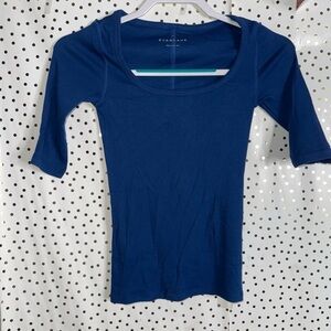 Everlane Blue Fitted Bodysuit